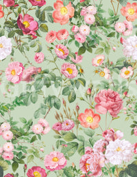 Soft floral wallpaper with pastel blooms and gentle botanical designs.

