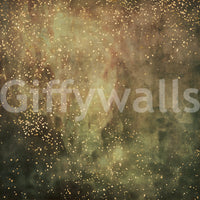 Elegant olive galaxy design mural for modern home decor.

