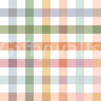 Playful yet elegant gingham wallpaper for creating a country-inspired space.

