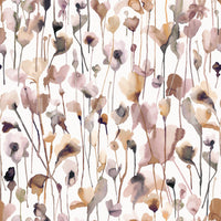 Subtle wild flowers wallpaper with a light, airy style.


