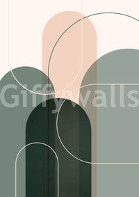 Natural-themed wallpaper with soft flowing lines

