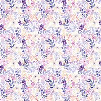 Pastel flower mural for soft, dreamy interiors

