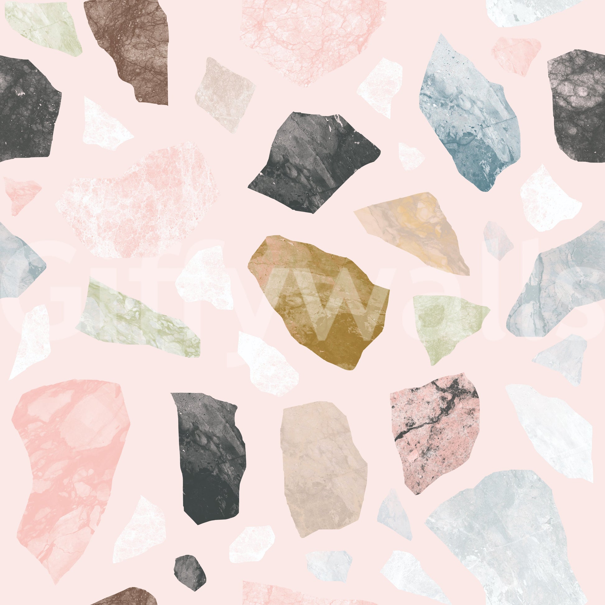 Cocceiomotiflow Wallpaper in neutral earthy palette

