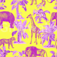 Elegant and earthy wallpaper with forest motif

