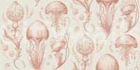 Fantastic Jellyfish - Peach & Cream wallpaper for peaceful homes


