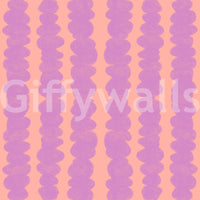 Elegant lilac and peach wallpaper for contemporary interiors

