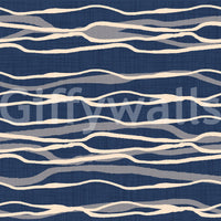 Soft nautical stripes for wall decor
