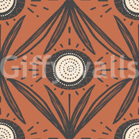 Statement floral wall design with contrast
