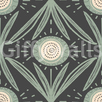 Artistic floral wall mural for cozy spaces

