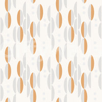 Peaceful bedroom with lunar mural wallpaper

