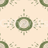 Mid-mod floral wallpaper adding warmth and elegance to your space

