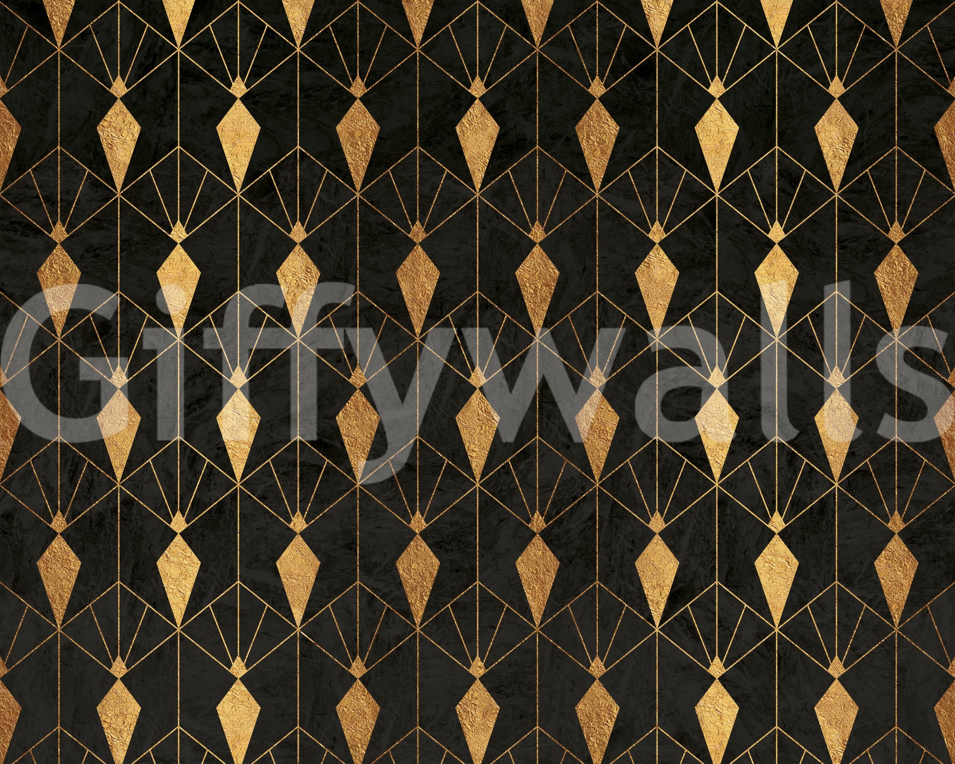Art Deco-inspired wallpaper mural adding glamour to interiors

