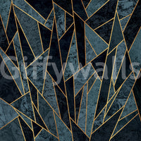 Cracked Nordic ice mural adding natural beauty and texture

