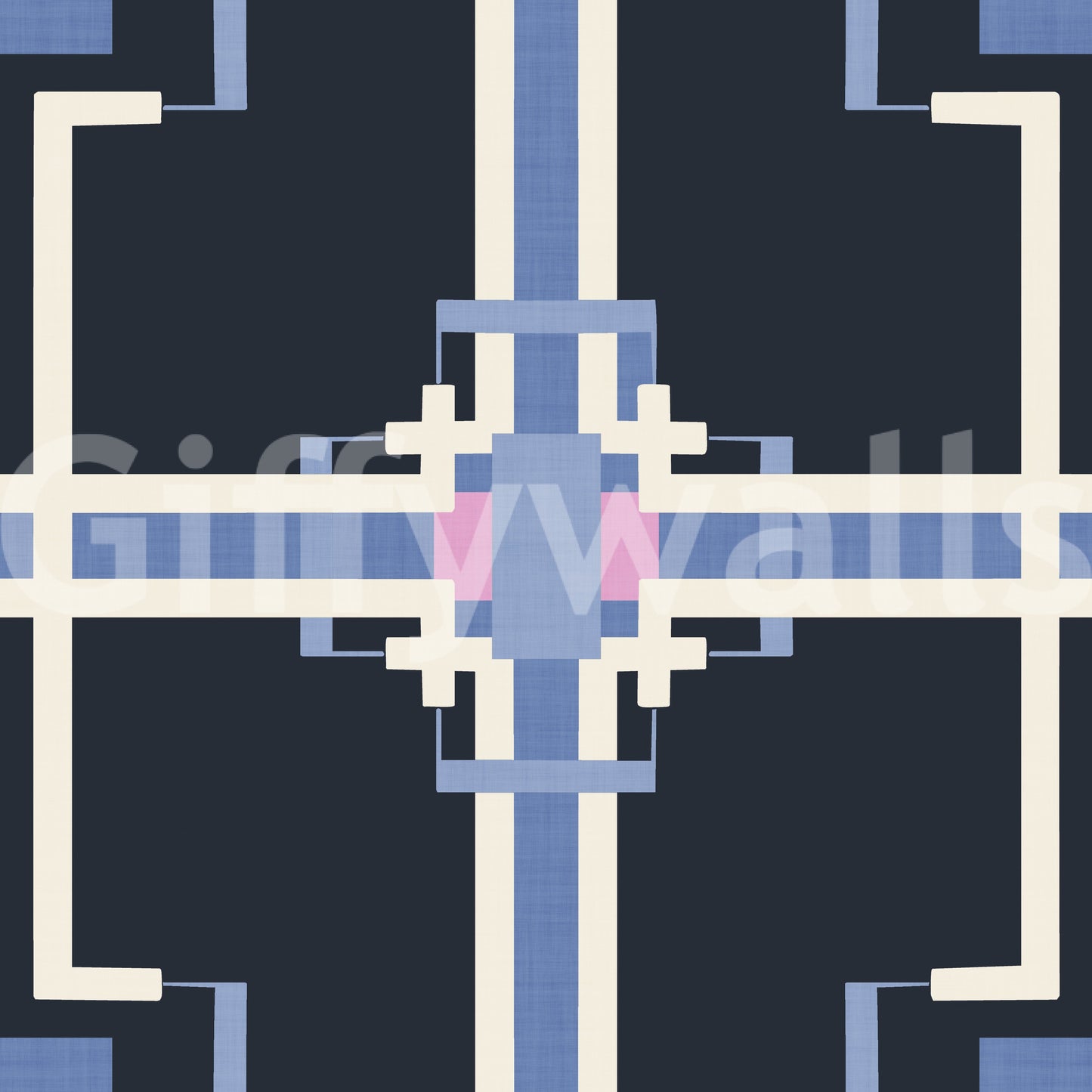 Pixel-style square pattern wallpaper

