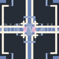 Pixel-style square pattern wallpaper

