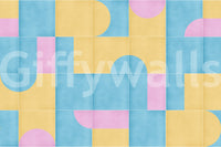 Easy tile look wallpaper mural

