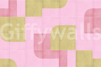 Mid-century retro tile wall design

