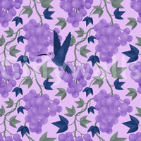 Nature-inspired wallpaper with purple grapes

