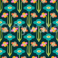 Floral wallpaper with a gentle, painterly feel.

