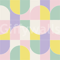 Easy to install bold geo tiles wallpaper.
