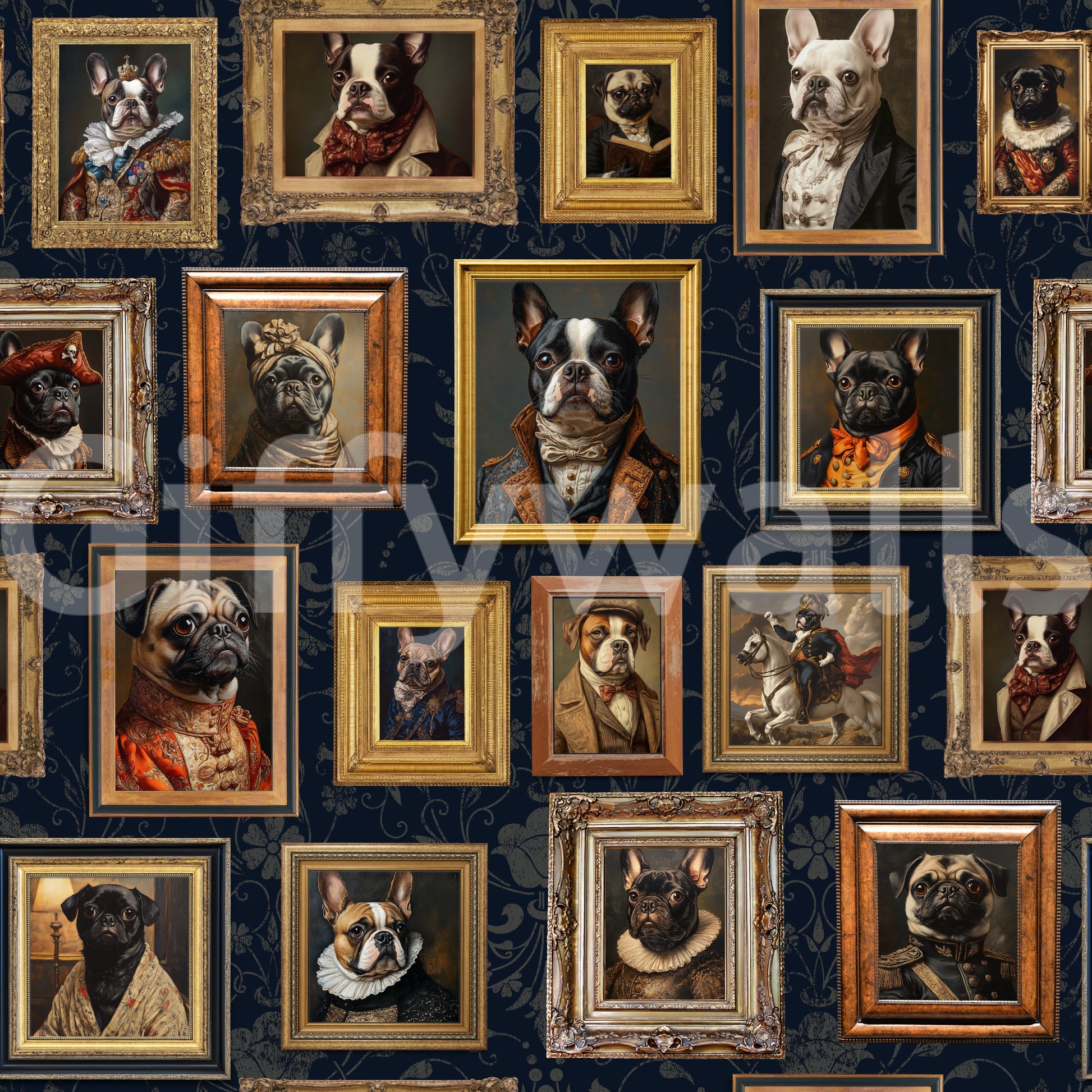 Artistic and unique animal-themed wallpaper.

