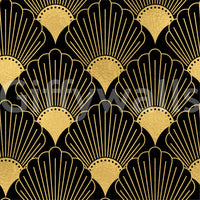 wallpaper with a vintage glam feel