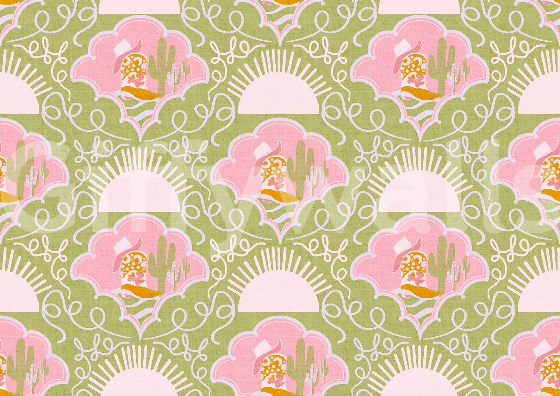 The image captures the spirit of the Wild West.

