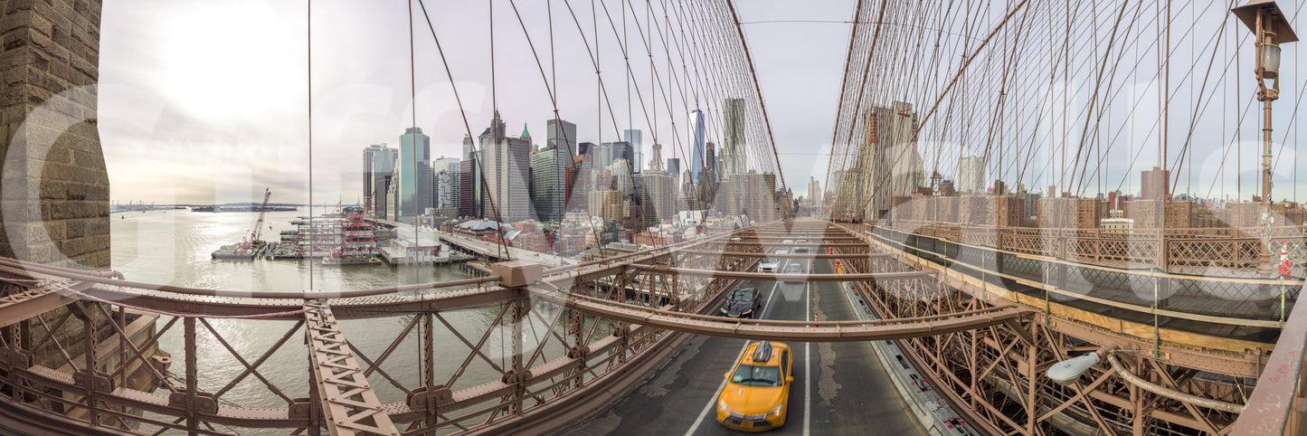 The Big Apple Skyline mural makes a bold and artistic statement.

