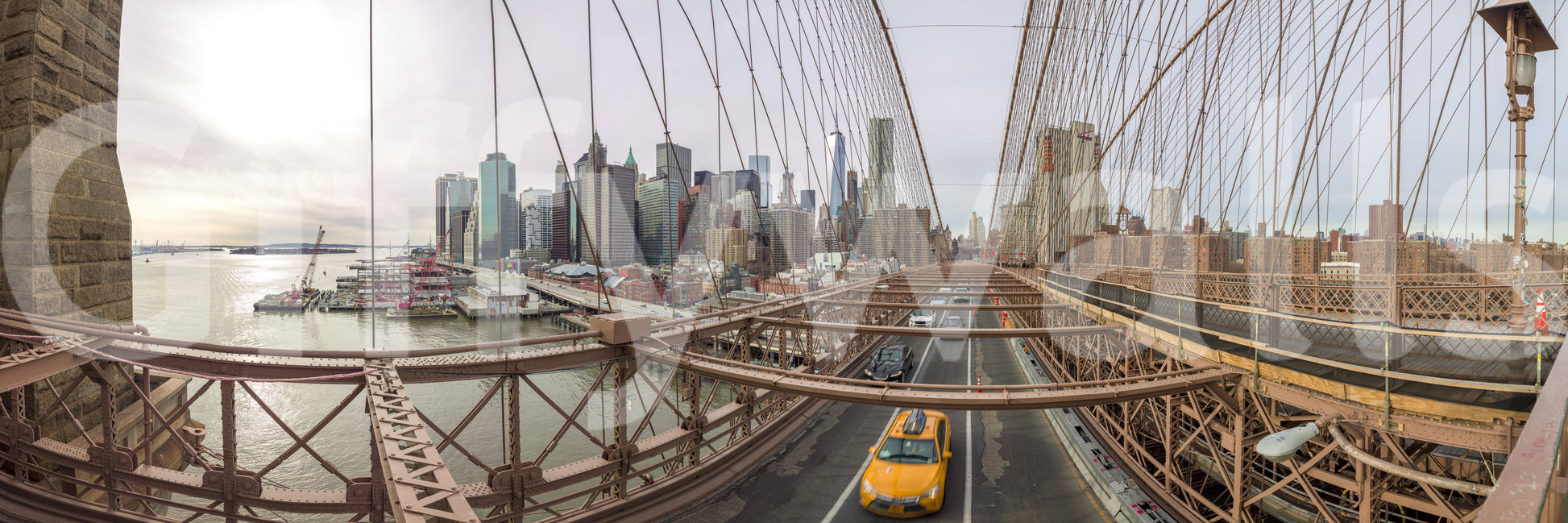 The Big Apple Skyline mural makes a bold and artistic statement.

