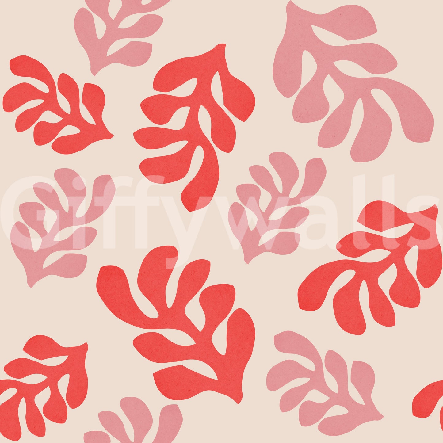 Cutout Leaves Wallpaper⁠