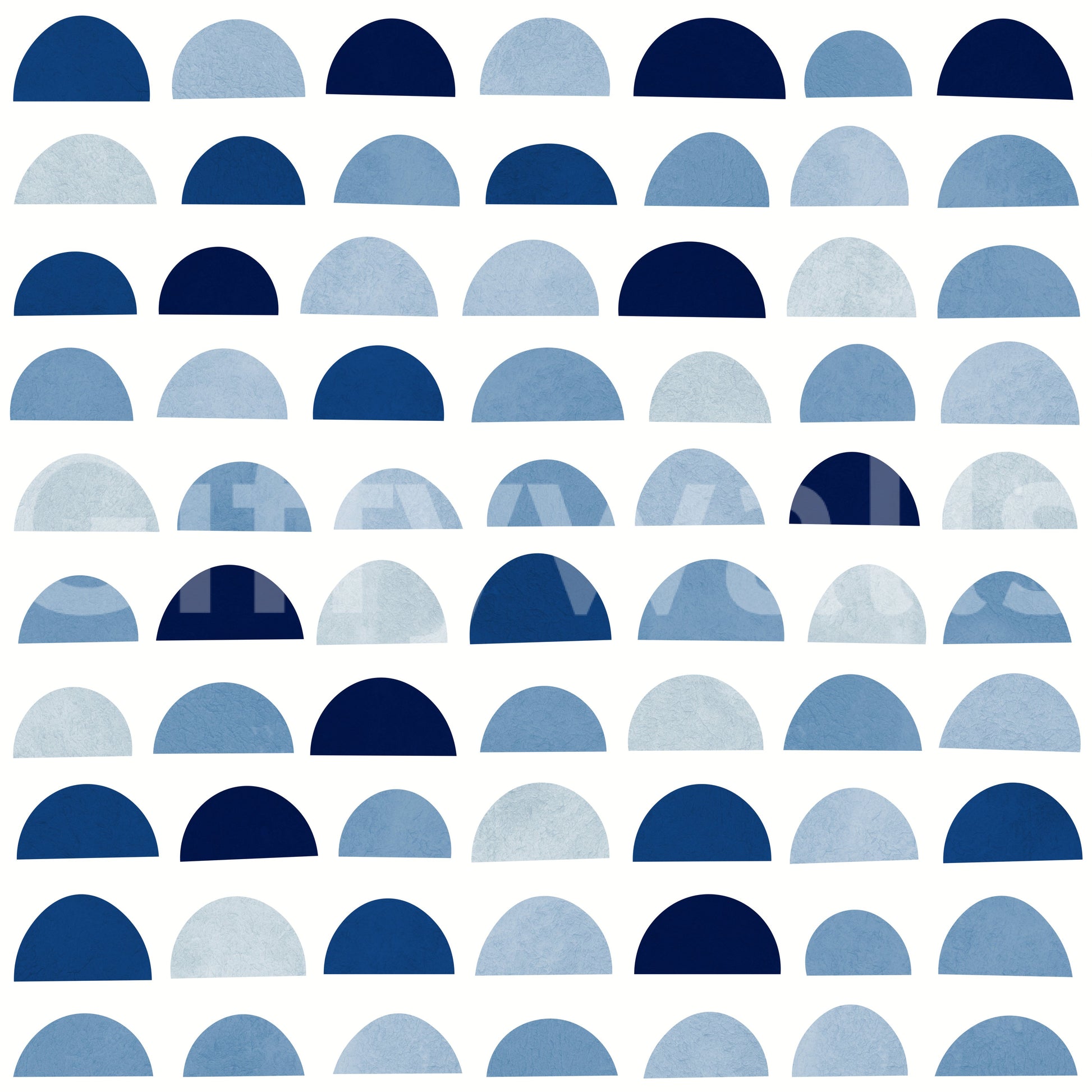 The Blue Half Moons mural makes a sophisticated and subtle statement.

