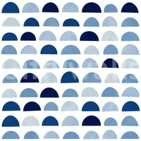 The Blue Half Moons mural makes a sophisticated and subtle statement.

