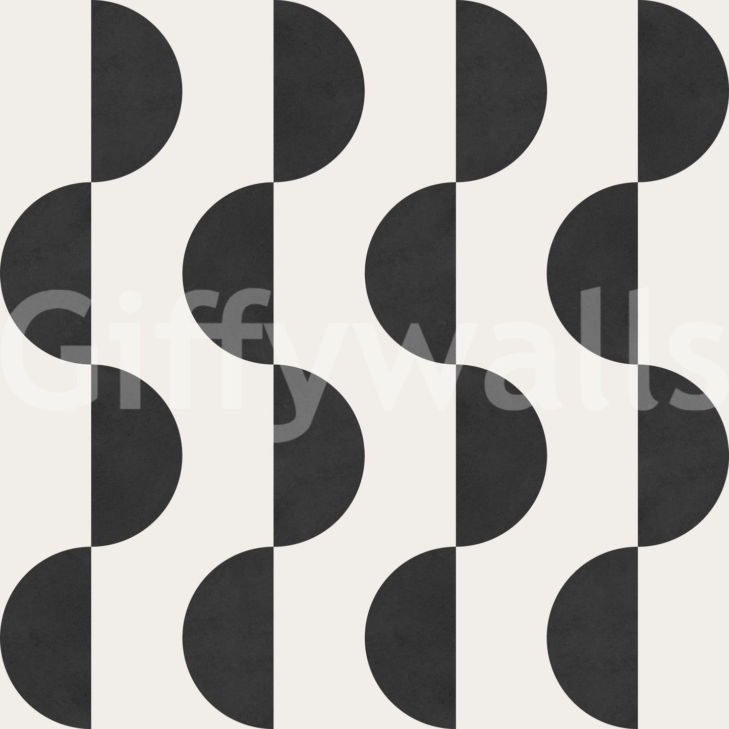 The Monochrome Wave mural makes a sophisticated and subtle statement.

