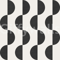 The Monochrome Wave mural makes a sophisticated and subtle statement.

