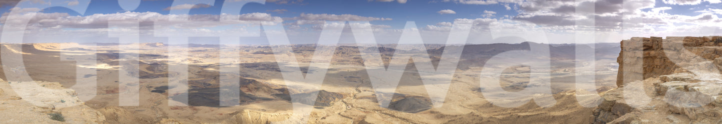 The image captures the grandeur of a desert.

