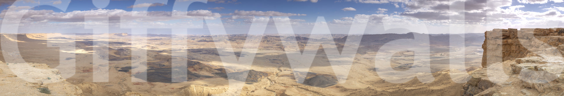 The image captures the grandeur of a desert.

