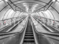 The walls have a rough, textured look.

