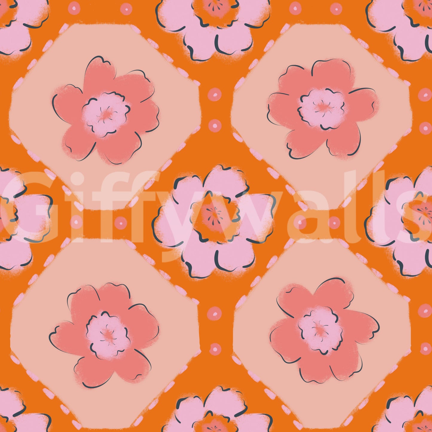 The design is non-realistic and interpretive.

