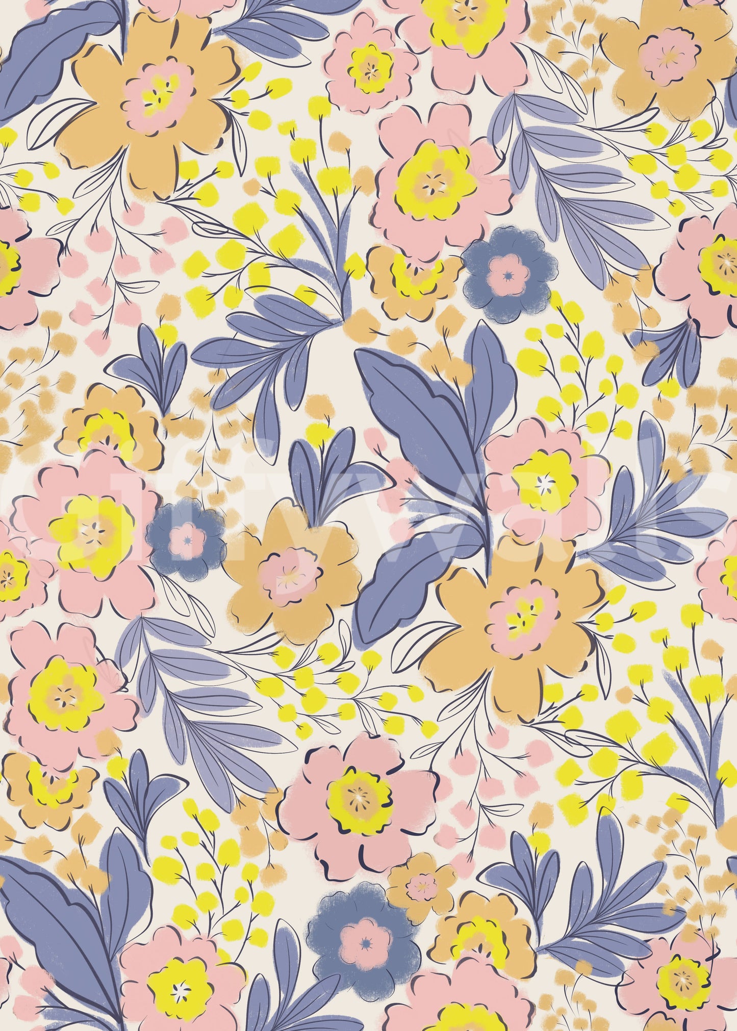 The design is non-realistic and interpretive.

