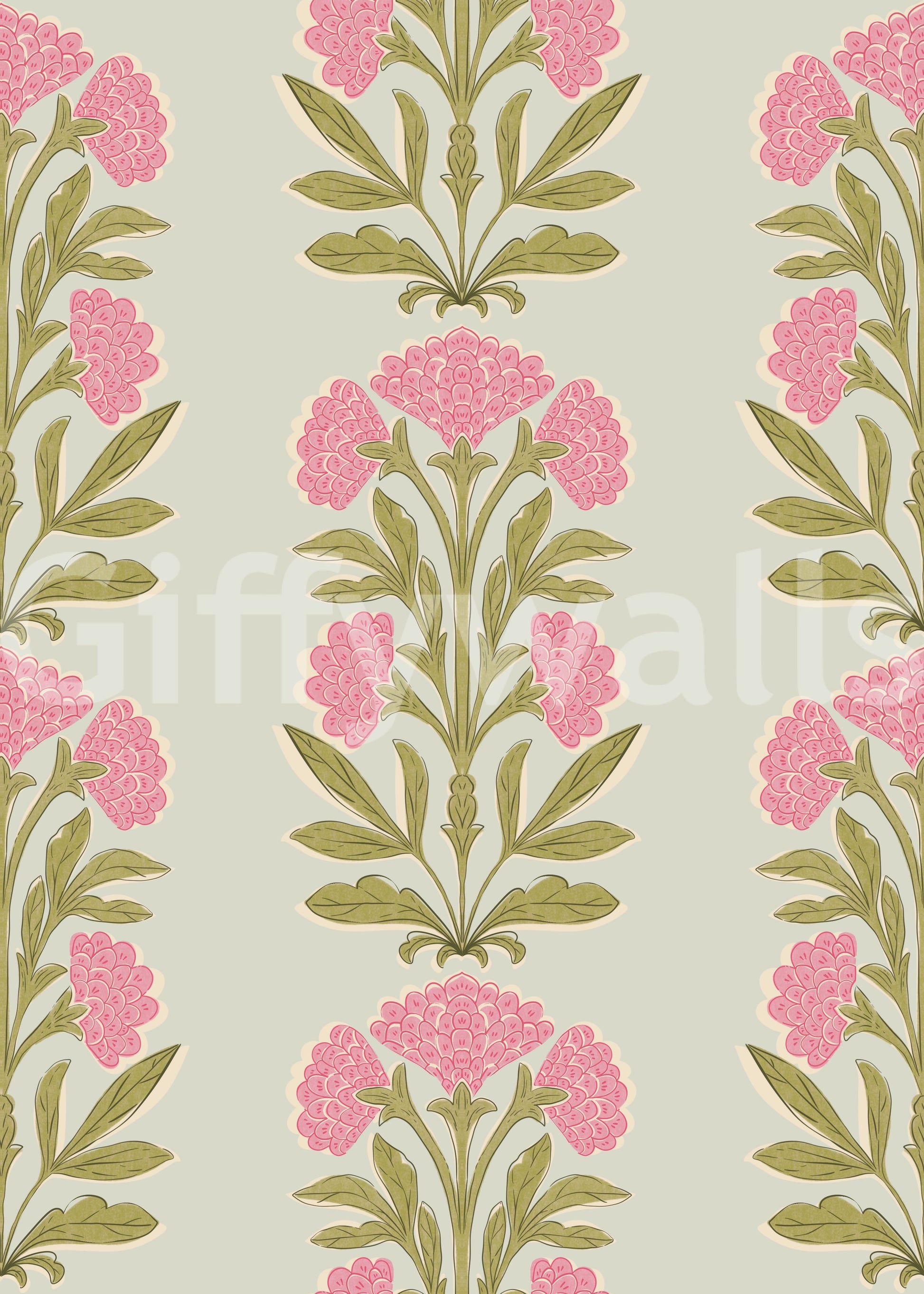 The design is non-realistic and interpretive.

