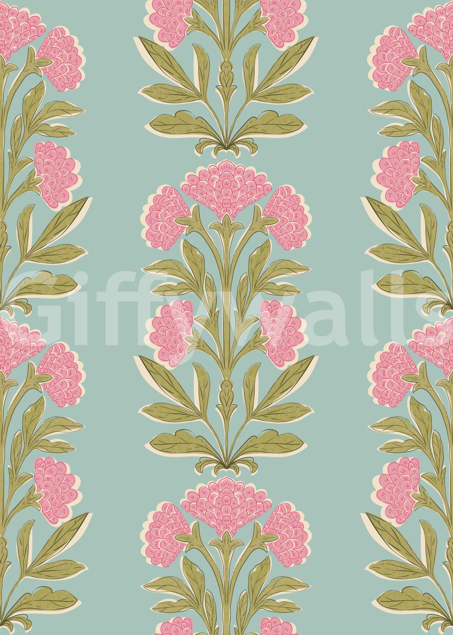 The design is non-realistic and interpretive.


