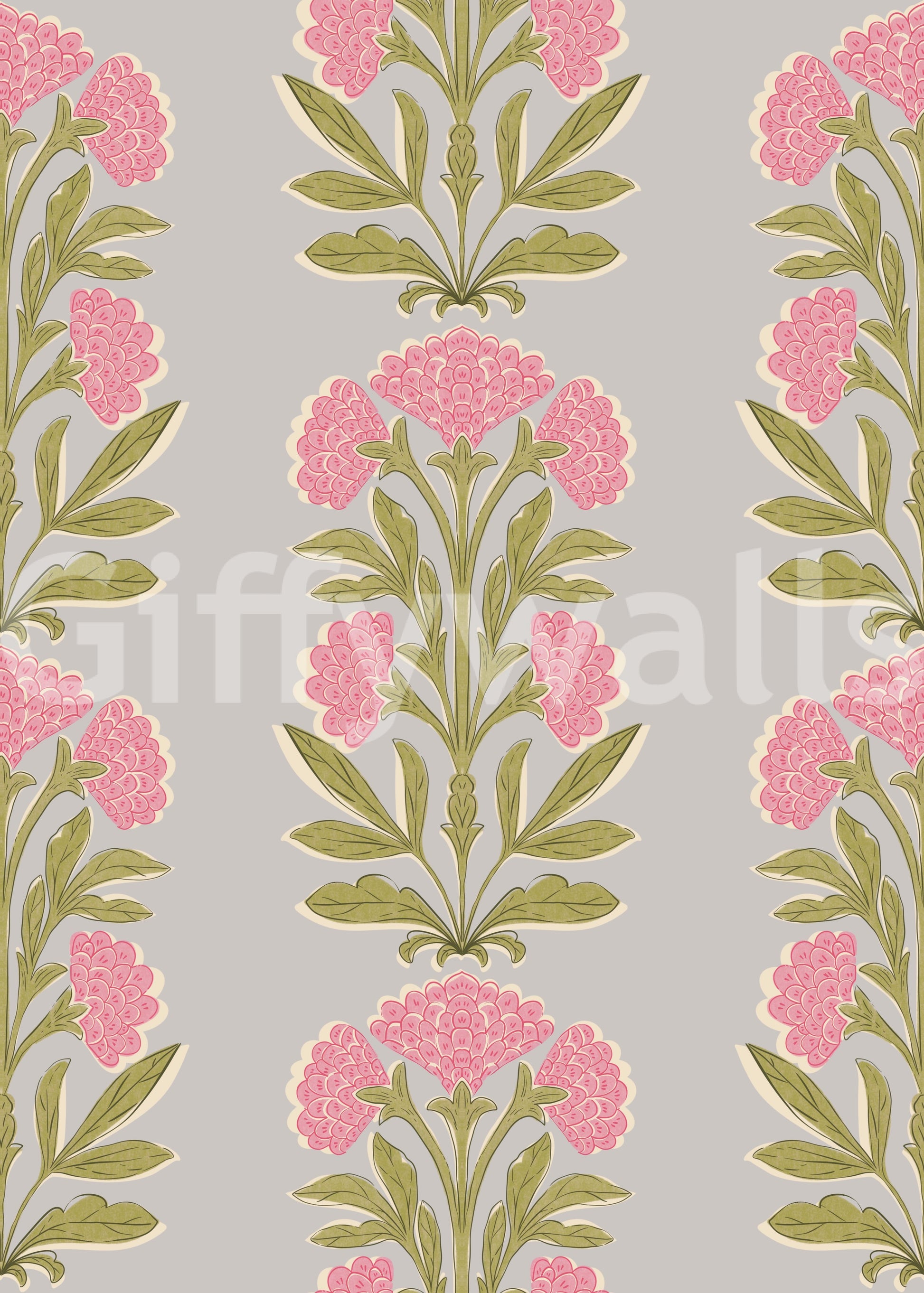 The design is non-realistic and interpretive.

