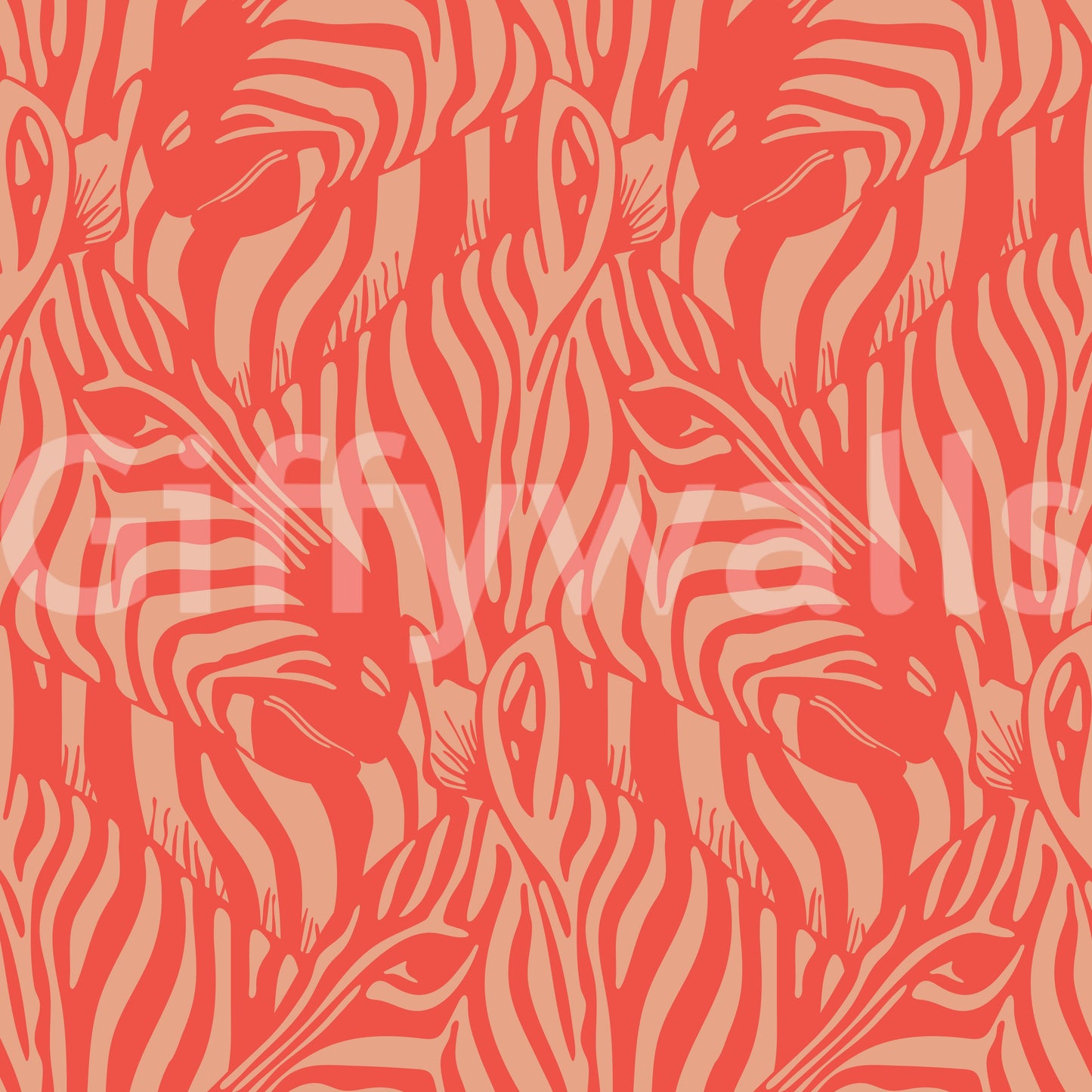 The design is non-realistic and interpretive.

