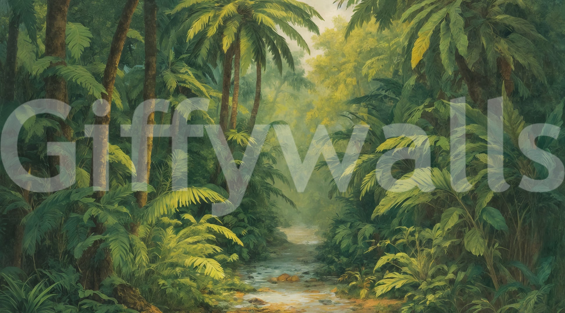 The design is non-realistic and interpretive.

