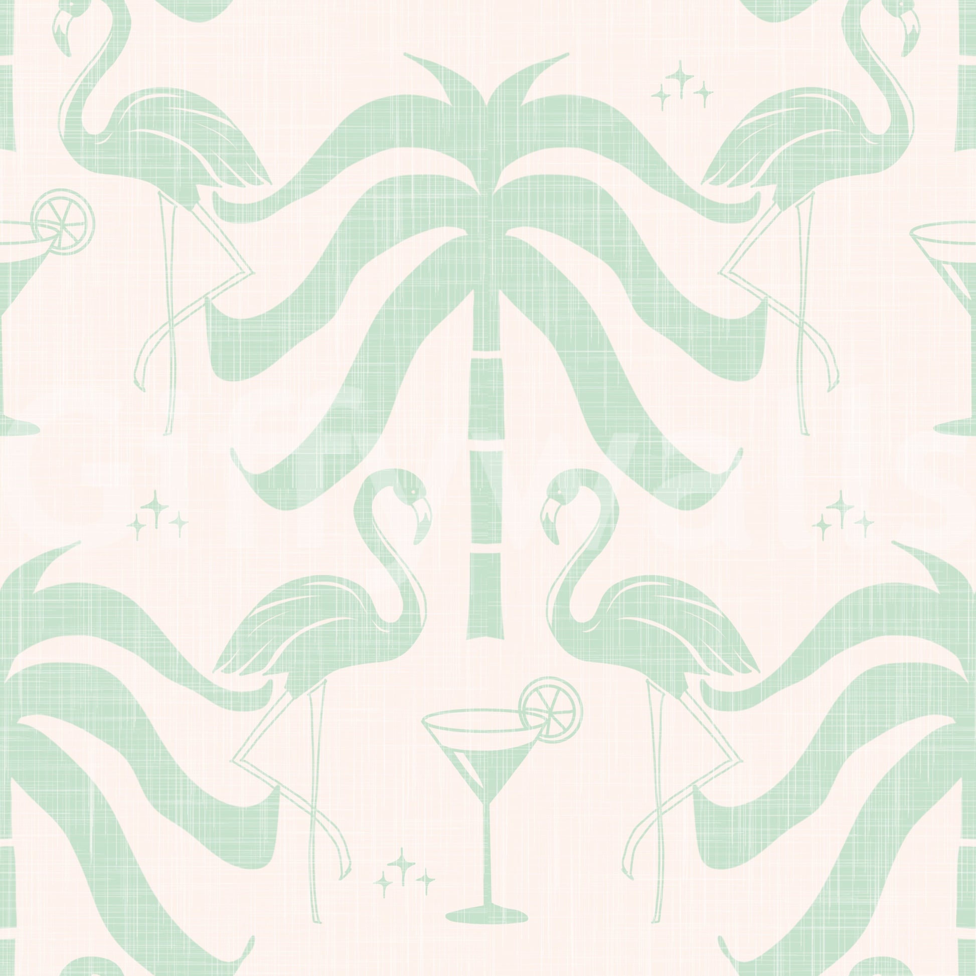 The design is non-realistic and interpretive.

