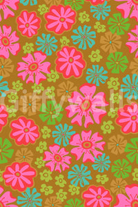 The design is non-realistic and interpretive.

