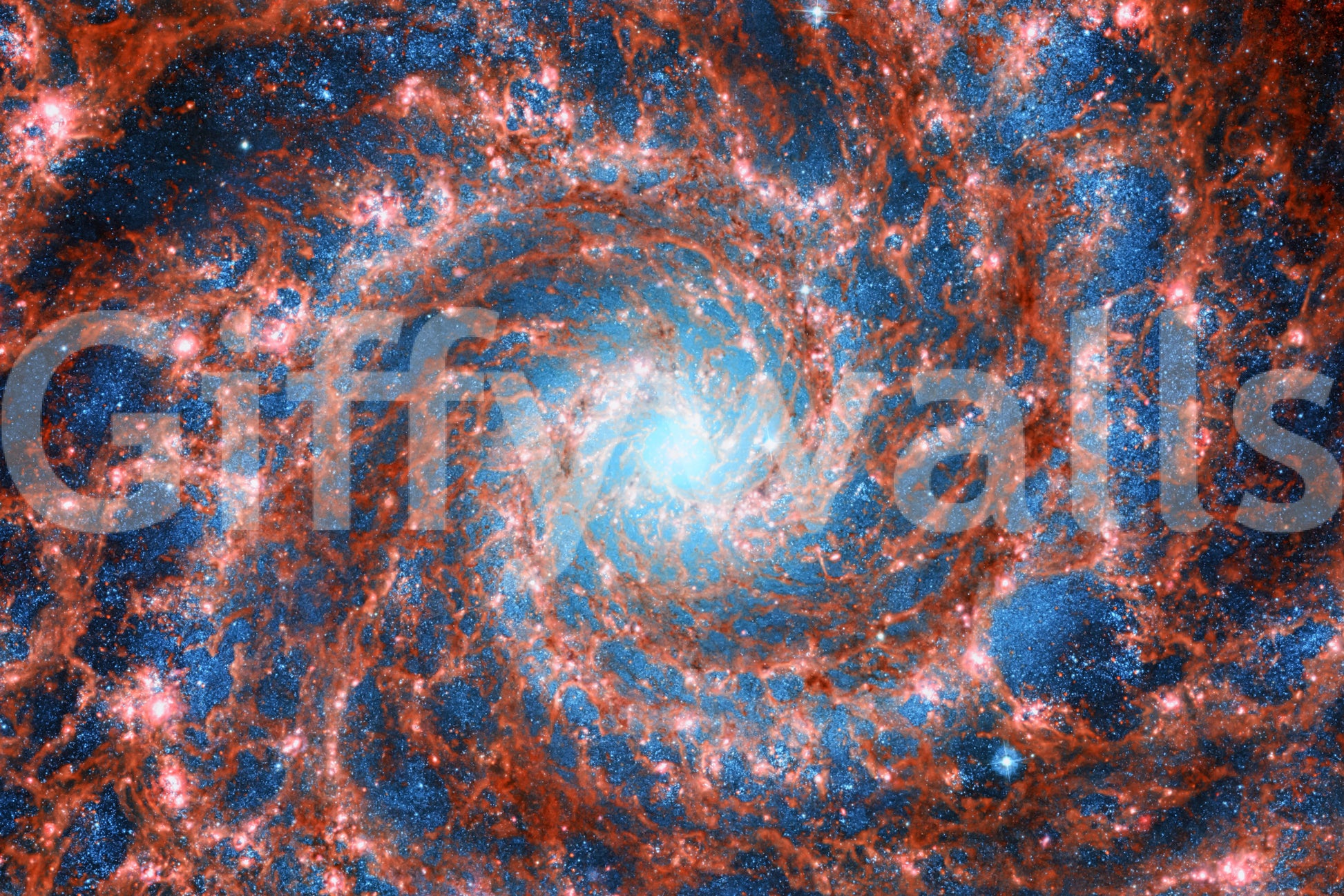 The design is non-realistic and interpretive.

