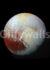 The mural extends across the entire wall, creating a dynamic backdrop.

