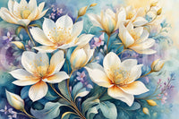 The wallpaper has a smooth, non-reflective matte finish.

