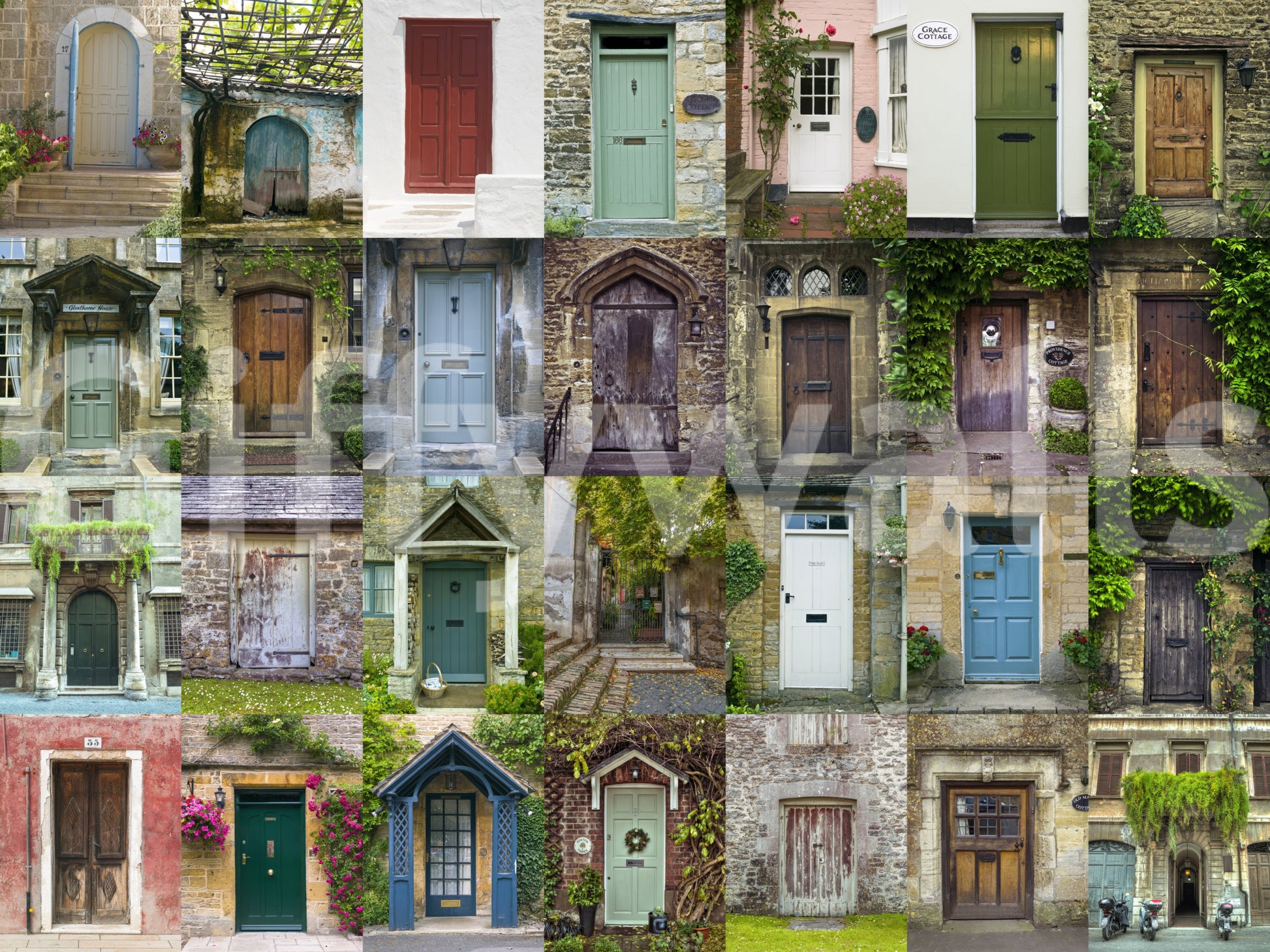 The wallpaper has a smooth, non-reflective matte finish.

